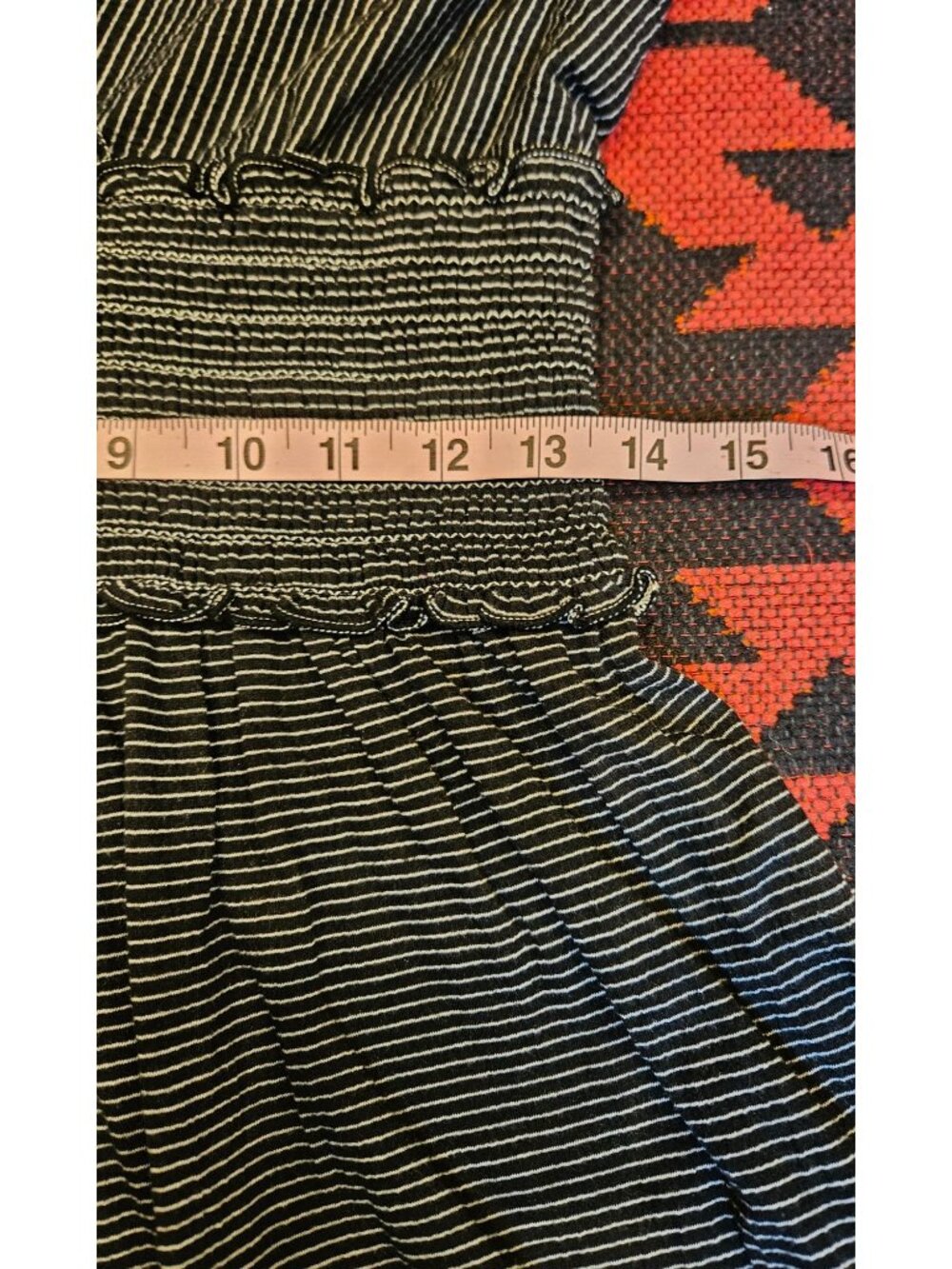 NEW Max Studio Black & White Striped Sleeveless Tiered Dress Size Medium - Picture 11 of 16